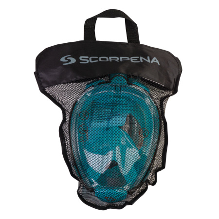 Маска полнолицевая для сноркелинга Scorpena Swim (ML; бирюзовый)